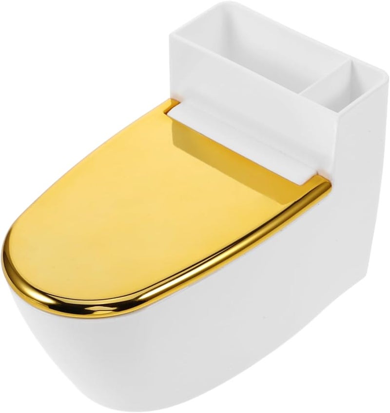 منفضة سجائر معلقة على الحائط على شكل مرحاض مع غطاء، ديكور حمام لطيف وعملي يوفر المساحة - Image 1